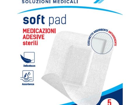 MEDICAZIONE ADESIVA STERILE PRONTEX SOFT PAD 10X8 CM 5 PEZZI