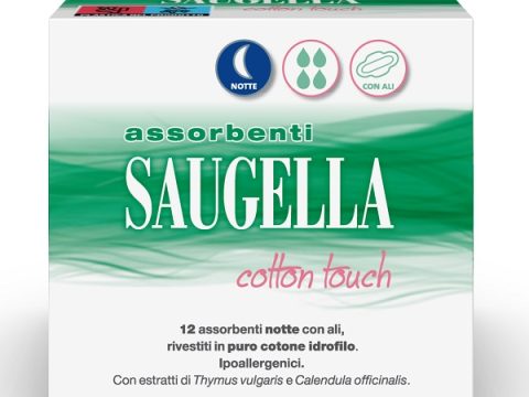 SAUGELLA COTTON TOUCH ASSORBENTI NOTTE 12 PEZZI TAGLIO PREZZO