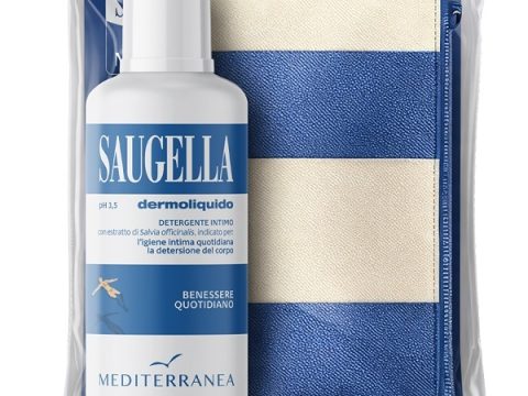 SAUGELLA MEDITERRANEA BUNDLE DERMOLIQUIDO 500 ML + GADGET POCHETTE
