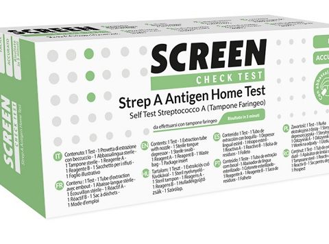 STREP A ANTIGEN HOME TEST DETERMINAZIONE QUALITATIVA ANTIGENI STREPTOCOCCO A DA TAMPONE FARINGEO 2 PEZZI
