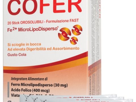 COFER 20 STICK OROSOLUBILI DA 1,6 G GUSTO COLA