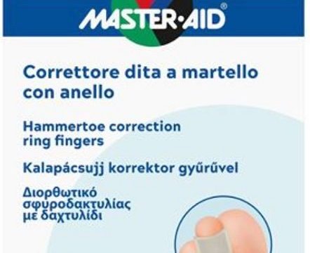 CORRETTORE DITA A MARTELLO MASTER-AID FOOTCARE CON ANELLO 1 PEZZO C14
