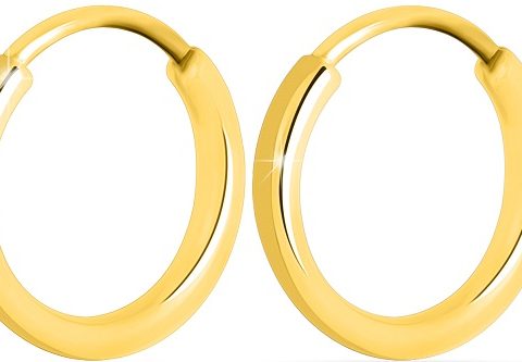 MJ POST 506 ORECCHINO DEFINITIVO MEDICAL JEWELS CERCHIETTO GOLD
