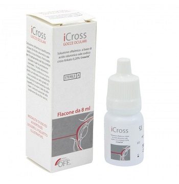 ICROSS GOCCE OCULARI SOLUZIONE OFTALMICA ACIDO IALURONICO CROSS-LINKATO 0,2% 8 ML