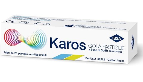 KAROS GOLA PASTIGLIE 20 PASTIGLIE ORODISPERSIBILI GUSTO LIMONE