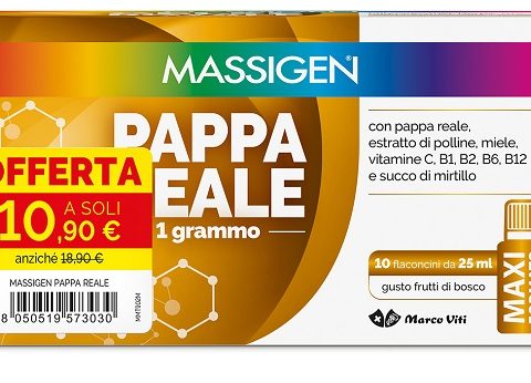 MASSIGEN PAPPA REALE 10 FLACONCINI DA 25 ML 10,90 E