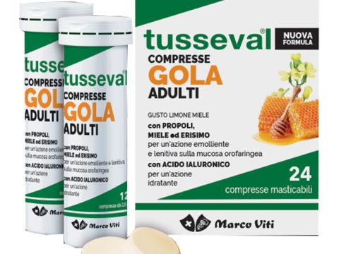 TUSSEVAL GOLA ADULTI 24 COMPRESSE MASTICABILI LIMONE E MIELE