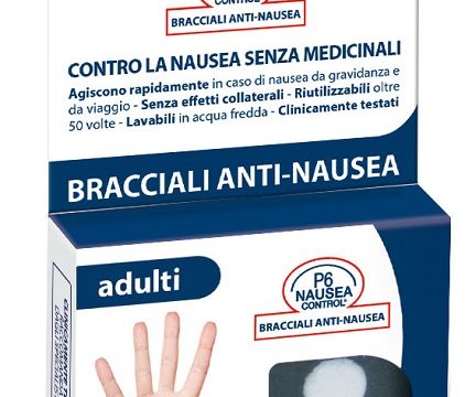 BRACCIALE ANTI NAUSEA PER ADULTI P6 NAUSEA CONTROL 2 PEZZI